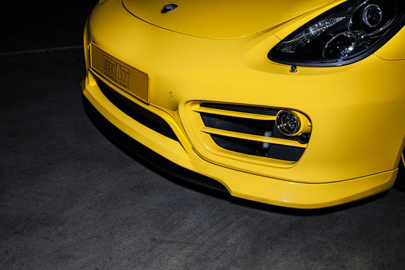 TECHART Splitter and Carrier Replacement for Porsche 991 911 Carrera / 981 / 718 Boxster Cayman Front Spoiler