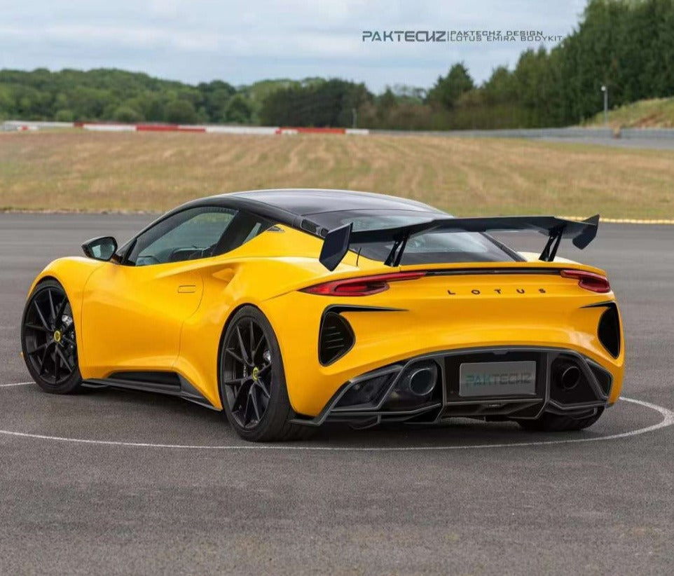 Lotus Models Rear End PAKTECHZ Carbon Fiber Rear GT Wing Spoiler for Lotus Emira – CarGym