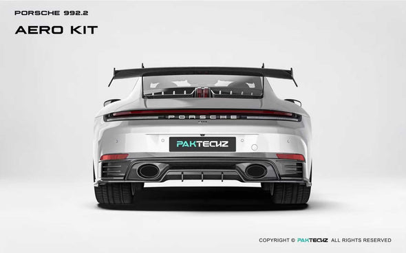 Paktechz Dry Carbon Fiber Aero Body Kit for Porsche 911 992.2 2025+