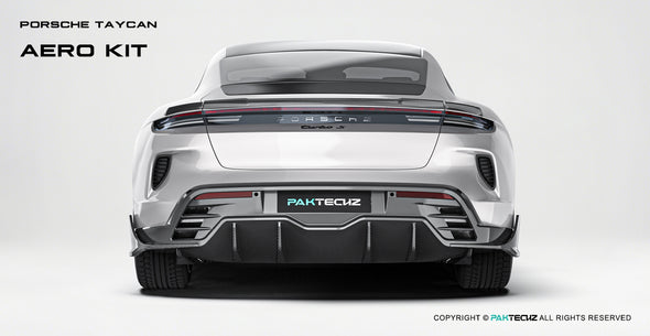 Paktechz Dry Carbon Fiber Aero Body Kit for Porsche 2025+ Taycan