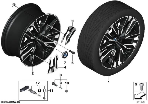 21” BMW X3 G45 / 7-Series G70 / i7 G70 910i Wheels Set