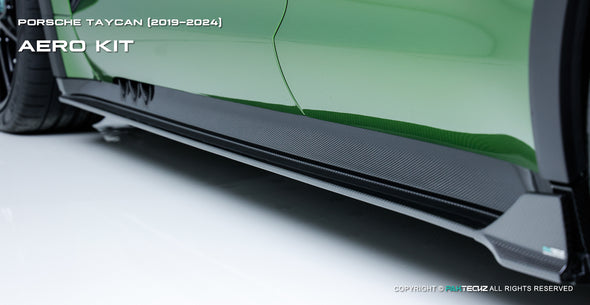 Paktechz Dry Carbon Fiber Aero Body Kit for Porsche 2019-2024 Taycan & Taycan Gran Turismo