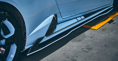 PAKTECHZ Carbon Fiber Side Skirt Splitters for Lamborghini Huracan LP580 LP610 EVO