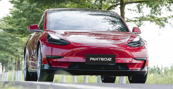 PAKTECHZ Carbon Fiber Front Lip Spoiler for Tesla Model 3