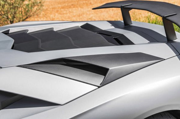 Lamborghini Aventador Carbon Fiber LP750 SV Rear Vents fit the OEM LP700 Coupe & Roadster