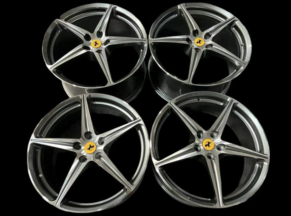 (Demo Car Wheels) 20" Ferrari 458 OE  5-Spokes Wheels