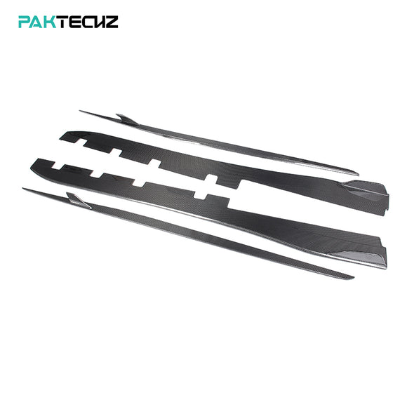 PAKTECHZ Carbon Fiber Side Skirts & Splitters for Ferrari F8 Tributo / Spider