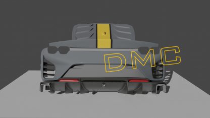 DMC Ferrari 812 Competizione: Forged Carbon Fiber Rear Bumper: fits the OEM SF Superfast Coupe & GTS Spider