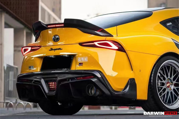 DarwinPro 2019+ Toyota GR Supra (J29 & DB) A90 A91 BKSS Style Carbon Fiber Rear Diffuser