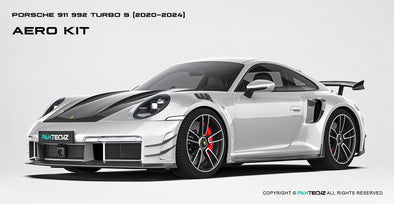 Paktechz Dry Carbon Fiber Aero Body Kit for Porsche 911 992 Turbo S 2020-2024