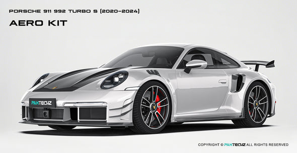 Paktechz Dry Carbon Fiber Aero Body Kit for Porsche 911 992 Turbo S 2020-2024