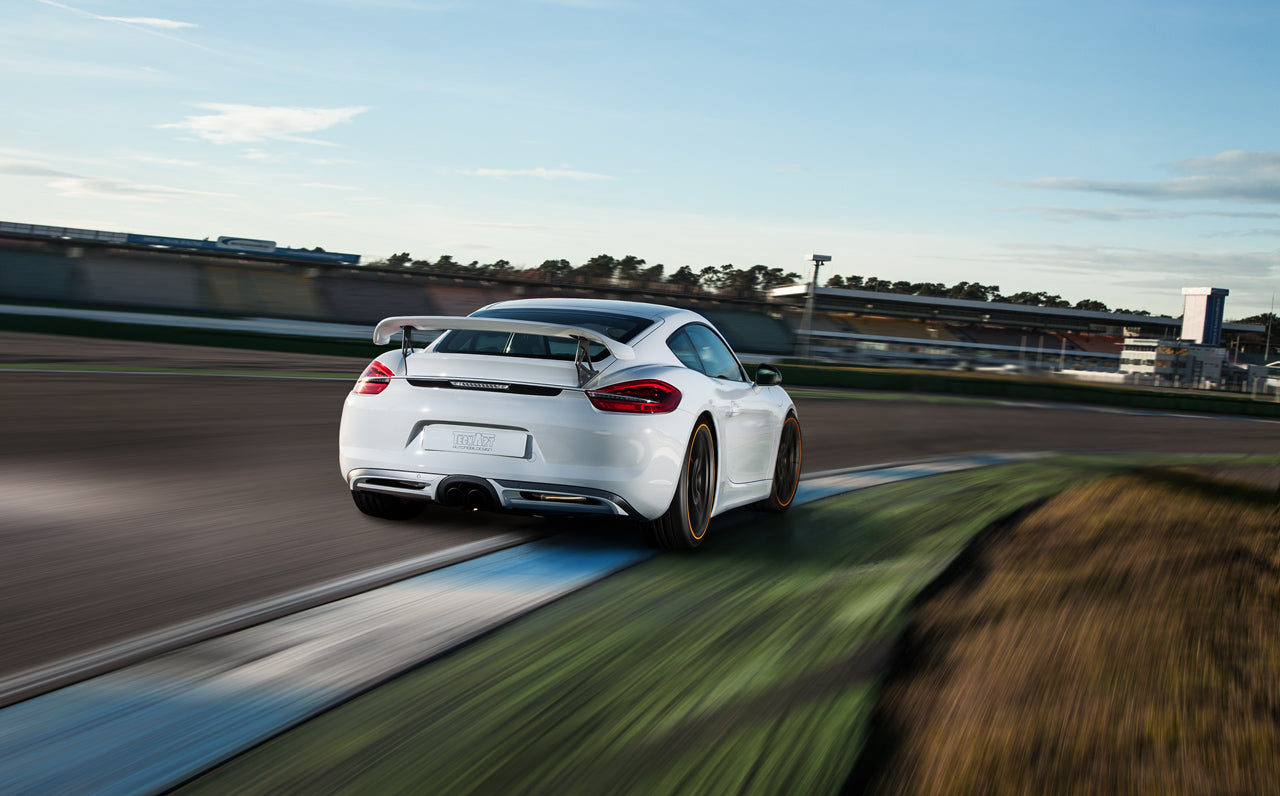 Posche 981 Rear TECHART Rear Spoiler II for Porsche 981 Cayman – CarGym