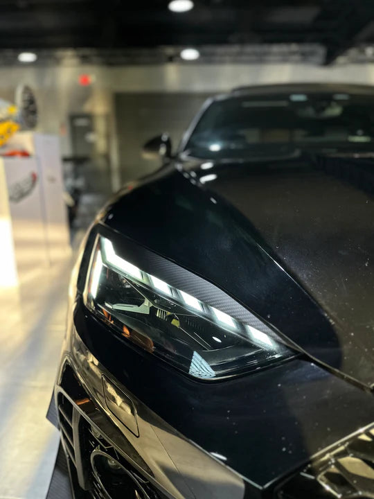 Karbel Carbon Dry Carbon Fiber Eyebrows Eyelids For Audi RS5 S5 A5 B9.5 2020+