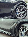 Future Design Carbon Fiber Front Fender Panel Trims for BMW X6 X6M G06 2020+