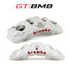 White Brembo BM8 8 POT Big Brakes Kit w/ High Carbon Discs