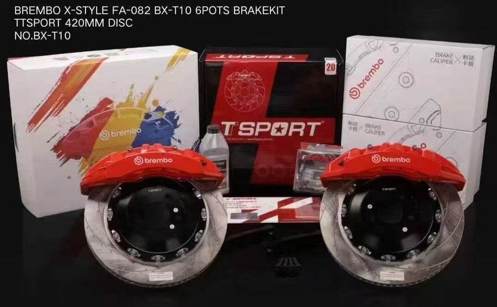 Brembo X-Style 6 POT Caliper x 420mm Discs Big Brake Upgrade Kit