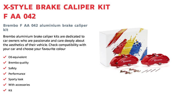 Brembo X-Style 6 POT Caliper Big Brake Upgrade Kit