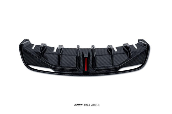 CMST Dry Carbon Fiber Rear Diffuser Ver.2 for Tesla Model 3 Highland 2023+