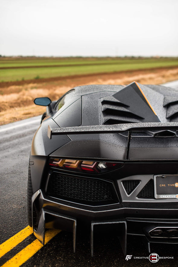 DMC Lamborghini Aventador Edizione GT: Carbon Fiber Engine Hood & Air Scoop Bonnet E-GT Super Trofeo