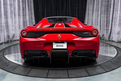 DMC Ferrari 458 Speciale & Aperta Rear Bumper & Diffuser for the Italia made from Carbon Fiber as replacement for the OEM