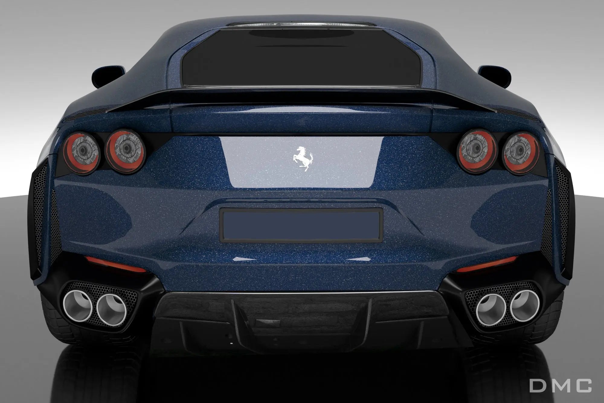 812 Sf Rear DMC Ferrari 812 Superfast SF & GTS Rear Bumper Carbon Fiber Exhaust ...