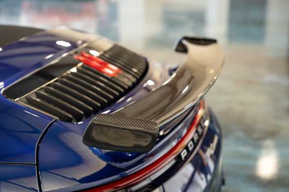 DMC Porsche 992 Aero Kit: Carbon Fiber Rear Wing Spoiler for the 911 Carrera Cabriolet