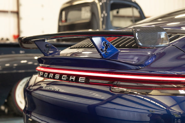 DMC Porsche 992 Aero Kit: Carbon Fiber Rear Wing Spoiler for the 911 Carrera Cabriolet