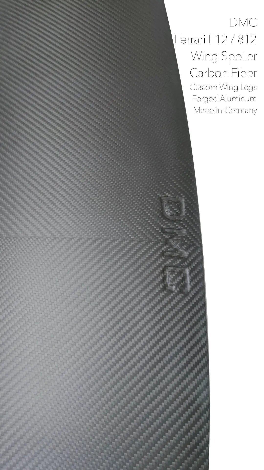 812 Sf Rear DMC Ferrari 812 SF Carbon Fiber Rear Wing: EVO FXX fits the OEM Superf ...