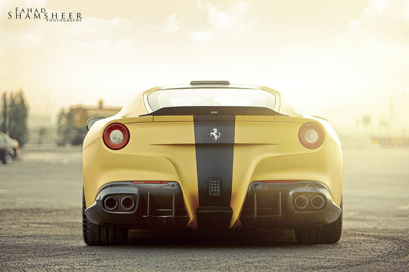 DMC Ferrari F12: Forged Carbon Fiber Rear Diffuser: Fits the OEM Coupe & Spider Berlinetta as Replacement