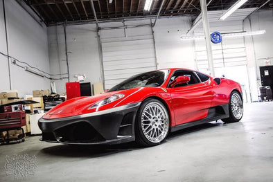 DMC Ferrari F430 Forged Carbon Fiber Front Bumper Scuderia Style for the OEM Coupe and Spyder