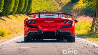 DMC Ferrari F8 Carbon Fiber Rear Wing: Big Spoiler for the OEM Tributo Coupe