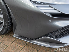 DMC Ferrari SF90 Stradale Forged Carbon Fiber Front Lip Spoiler Splitters fit the OEM Coupe & Spider & Assetto Fiorano