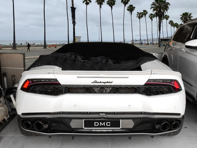 DMC Lamborghini Huracan LP610 LP580 Coupe Forged Carbon Fiber Rear Decklid Spoiler Lip, duck wing also fits the convertible.