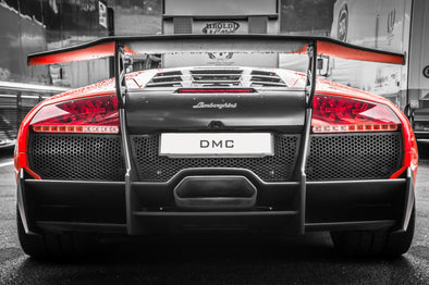 DMC Lamborghini Murcielago : Forged Carbon Fiber Rear Wing Spoiler & Rear Deck Lid : SV Style for OEM LP640 LP580 & LP670 Coupe & Roadster