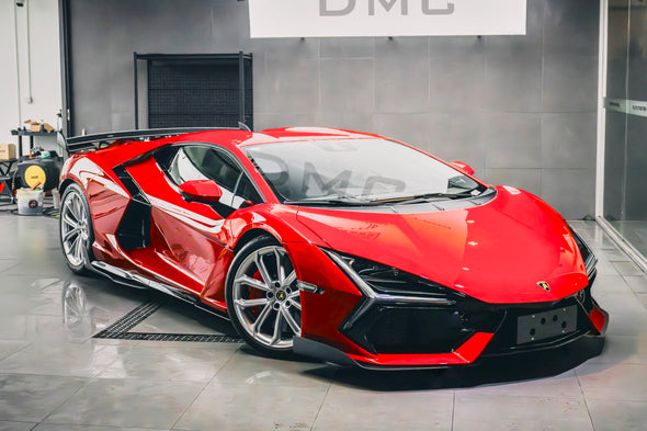 DMC Carbon Fiber Front Bumper Center Sword Spoiler Lip for Lamborghini Revuelto LB744 Coupe & Spyder