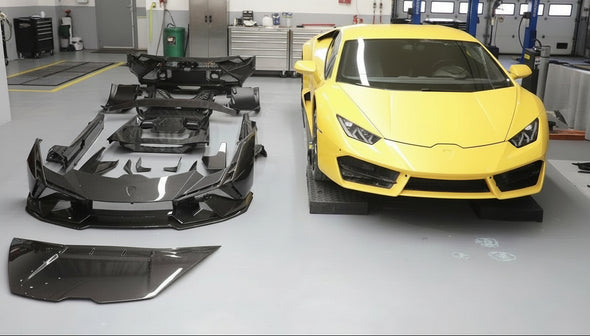 Dry Carbon Fiber Tecnica Conversion Body Kit for Lamborghini Huracan LP580 / LP610 / EVO