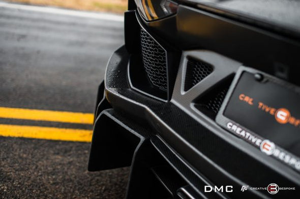 DMC Lamborghini Aventador Edizione GT Carbon Fiber Rear Bumper & Diffuser: E-GT Style fits OEM LP700 LP740 LP750 S / SV / SVJ Coupe & Roadster