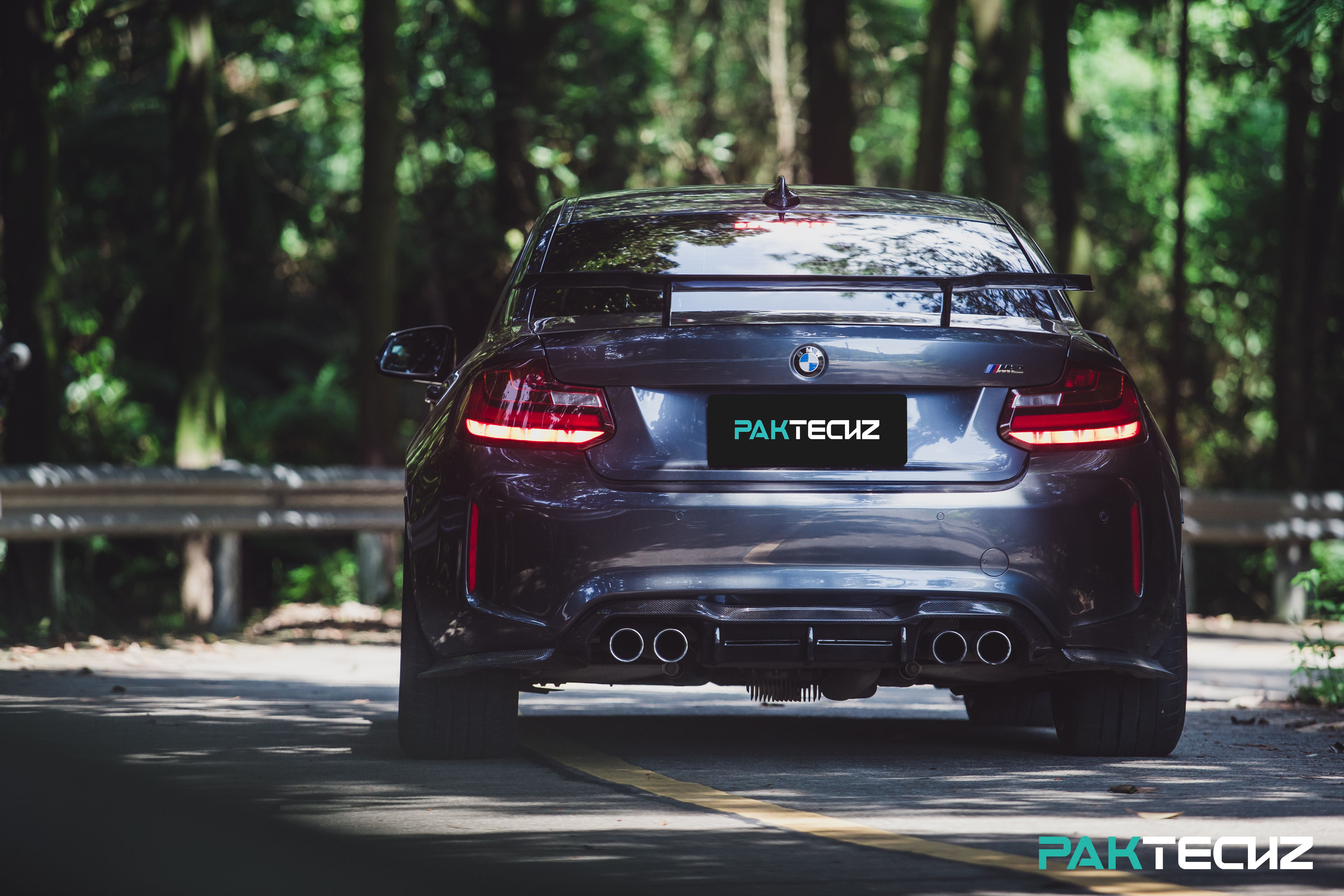 PAKTECHZ Carbon Fiber Rear GT Wing Spoiler for BMW M2 F87 – CarGym