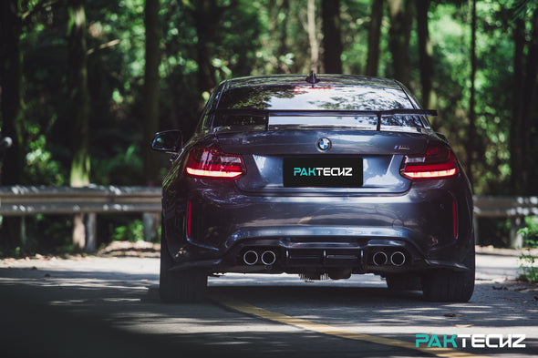 PAKTECHZ Carbon Fiber Rear GT Wing Spoiler for BMW M2 F87