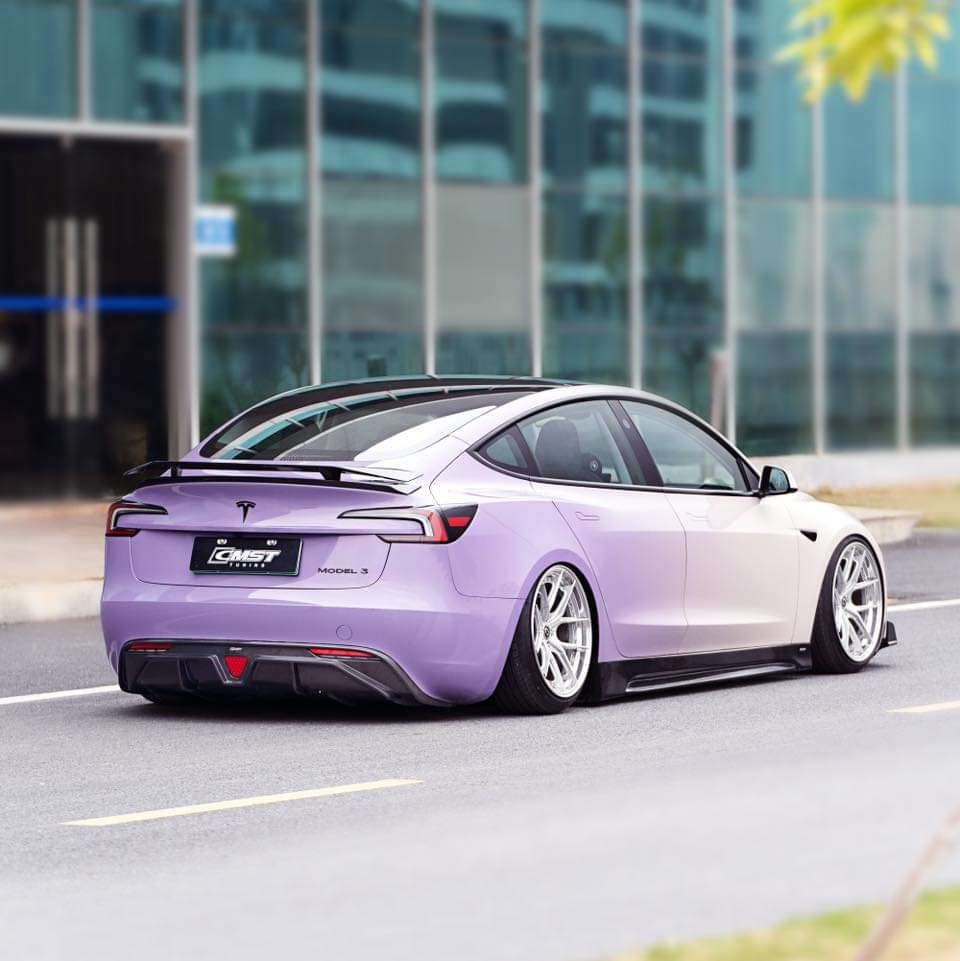 CMST Dry Carbon Fiber Rear Diffuser for Tesla Model 3 Highland 2023 ...