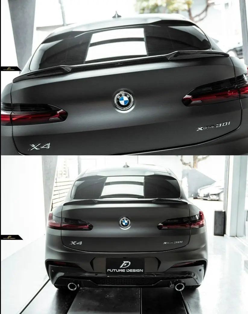 X4 Rear Lens Mod Future Design Carbon Fiber Rear Wing for BMW X4 G02 – CarGym