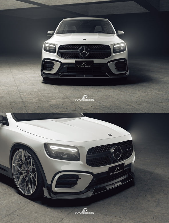 Future Design Carbon Fiber Front Lip Spoiler for Mercedes-Benz GLB250 AMG / GLB35 AMG X247 2025+