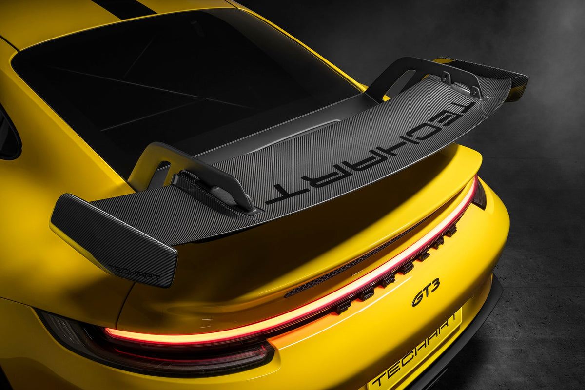 TECHART Rear Spoiler profile w/ Wing End Plates for Porsche 992 GT3 ...