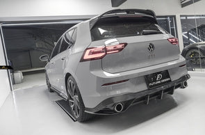 Future Design Carbon Fiber Rear Diffuser for Volkswagen Golf 8 GTI MK8