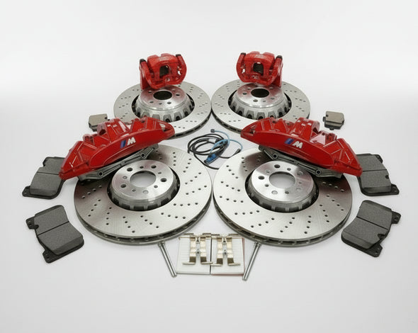 BMW M-Performance Front (6 POT) & Rear (1 POT) Brake Retrofit Kit For 5-Series G30 G31 G32 / 7-Series G11 G12 / 8-Series G14 G15 G16 / X3 G01  / X4 G02 / iX3 G08 / iX I20