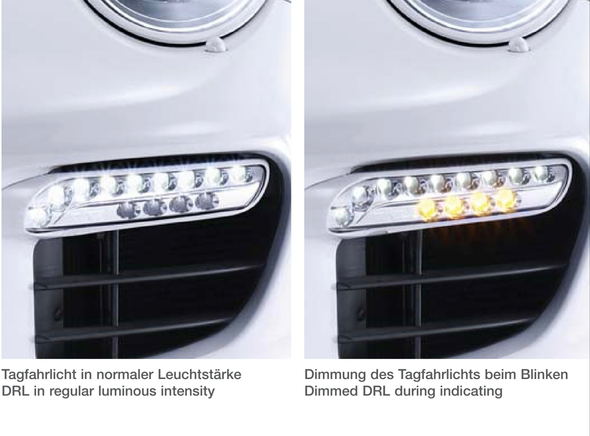 TechArt LED Daytime Running Lights for Porsche Boxster / Cayman 987, 911 Carrera 997, Cayenne 958, Panamera 970