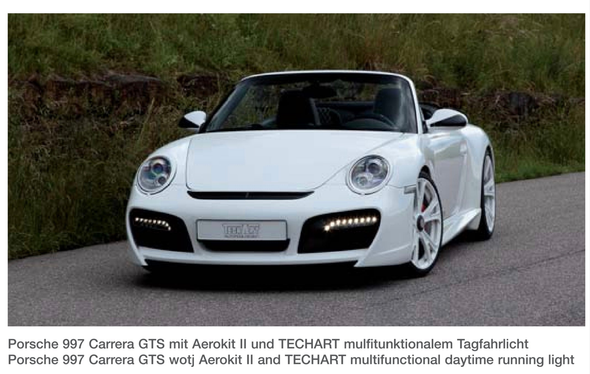 TechArt LED Daytime Running Lights for Porsche Boxster / Cayman 987, 911 Carrera 997, Cayenne 958, Panamera 970
