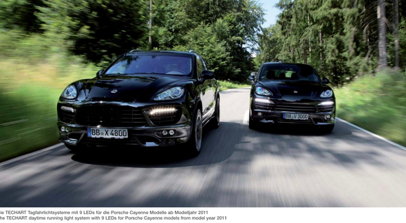 TechArt LED Daytime Running Lights for Porsche Boxster / Cayman 987, 911 Carrera 997, Cayenne 958, Panamera 970