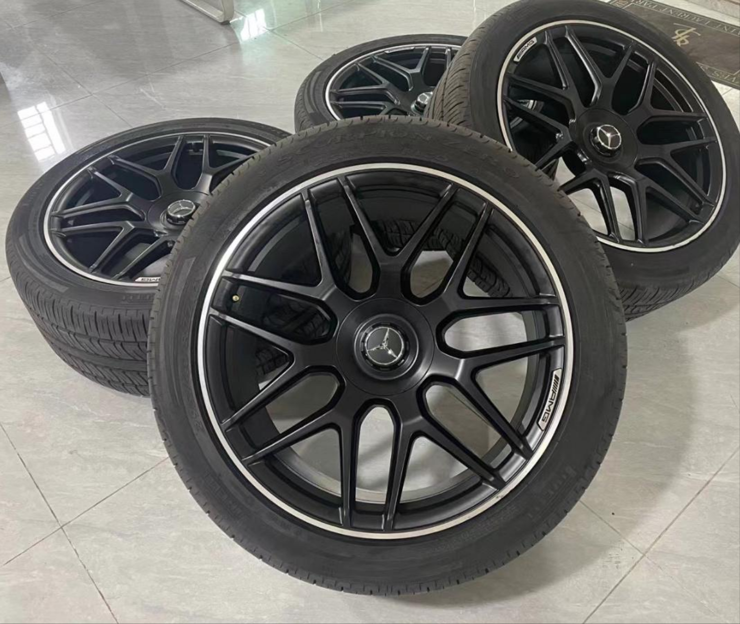 Complete Wheels (Demo Car ) 22” Mercedes-Benz G-Class AMG Forged OE Complete – CarGym