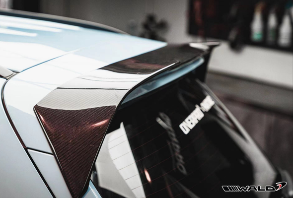 Wald Carbon Fiber Rear Roof Spoiler for Mercedes-Benz GLC-Class X253 SUV / Coupe